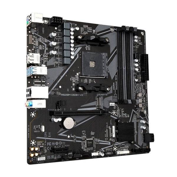 Gigabyte A520M DS3H V2 Scheda Madre AMD AM4 4xDDR4 - M.2, SATA, PCIe3.0 - HDMI, DisplayPort, DVI, RJ-45, USB 3.2 - MicroATX