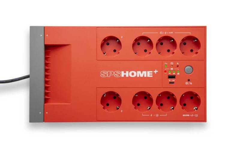 Salicru SPS 1000 HOME+ Sistema di Alimentazione Ininterrotta - SAI/UPS - 1000 VA - Line Interactive Multibase - Colore Rosso