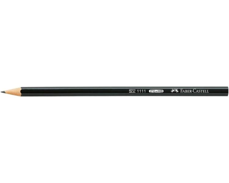 Faber-Castell Castell 1111 Espositore 120 Matite Grafite - Gradi Durezza Assortiti - Mina Resistente alla Rottura - Corpo Finitura Nero