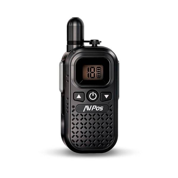 AVPos AVP-COMM-X25 Walkie Talkie - 16 Canali - 446 MHz - USB-C - Autonomia fino a 18h - Colore Nero