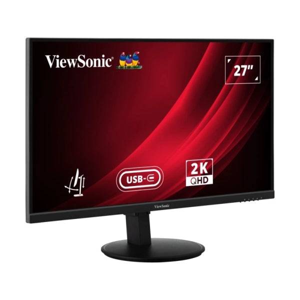 ViewSonic VG2709-2K-MHDU-2 Monitor LED 27" IPS QHD 2K HDR - Respuesta 4ms - Altavoces 5W - 16:9 - Ajustable en Altura, Giratorio e Inclinable - HDMI, Audio, USB-C - Angulo de Vision 178º - VESA 100x100mm