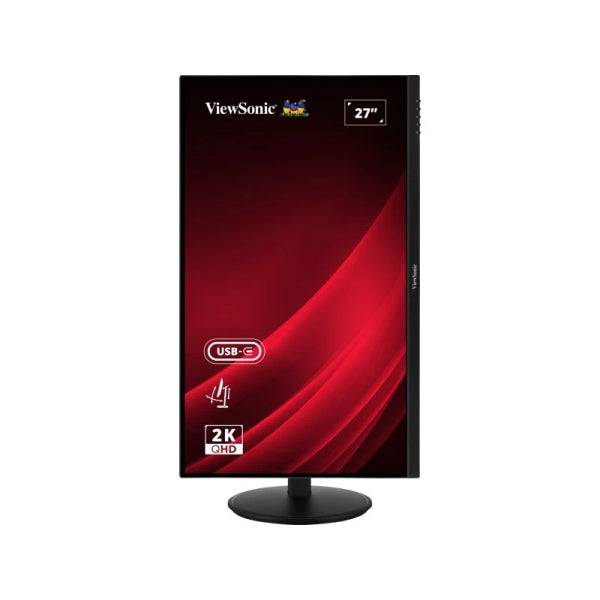 ViewSonic VG2709-2K-MHDU-2 Monitor LED 27" IPS QHD 2K HDR - Respuesta 4ms - Altavoces 5W - 16:9 - Ajustable en Altura, Giratorio e Inclinable - HDMI, Audio, USB-C - Angulo de Vision 178º - VESA 100x100mm