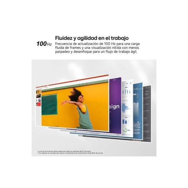 LG 27U631A-B Monitor LED 27" IPS QHD 100Hz HDR - Respuesta 5ms - Ajustable de Inclinacion - HDMI, USB-C - VESA 100x100