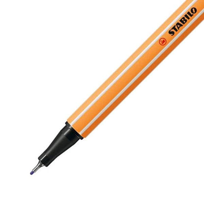 Stabilo Point 88 Set di 18 Pennarelli Punta Fibra - Tratto 0.4mm circa - Inchiostro a Base d'Acqua - Colori Assortiti