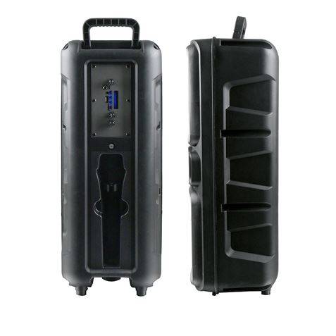 XO F55 Altoparlante Karaoke - Bluetooth 5.0 - 20W - Funzione TWS - Illuminazione RGB - Microfono con Cavo Incluso - Bluetooth, FM, USB e MicroSD - Colore Nero