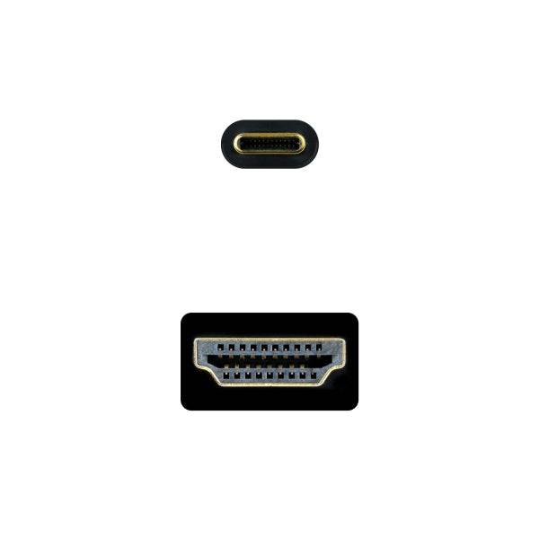 Nanocable Cavo Convertitore USB-C a HDMI 4K@60HZ - USB-C/M-HDMI/M - 5M - Colore Nero