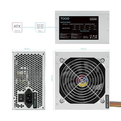 Tooq Alimentatore 550W con PFC Attivo
