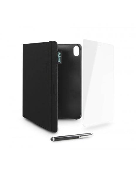 Urban Factory Greenee Pack Custodia, Penna e Vetro Temperato per Ipad - 10ª Generazione - 10.9" - Ecologico - Colore Nero