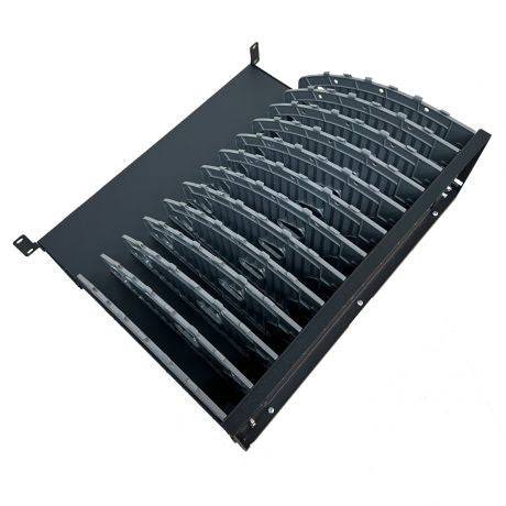 Ewent EW1720 Ripiano di Ricarica per Portatili, Tablet e Smartphone - 12 Slot - Compatibile con Rack 19"