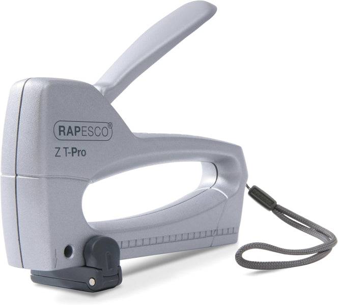 Rapesco Z T-Pro Spillatrice/Cucitrice - Per Punti Metallici 53/6-8mm - Blocco Comando - Indicatore Livello Punti Metallici - Colore Argento