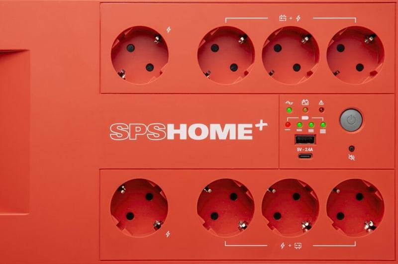 Salicru SPS 850 HOME+ Sistema di Alimentazione Ininterrotta - SAI/UPS - 850 VA - Off-line Multibase - Colore Rosso