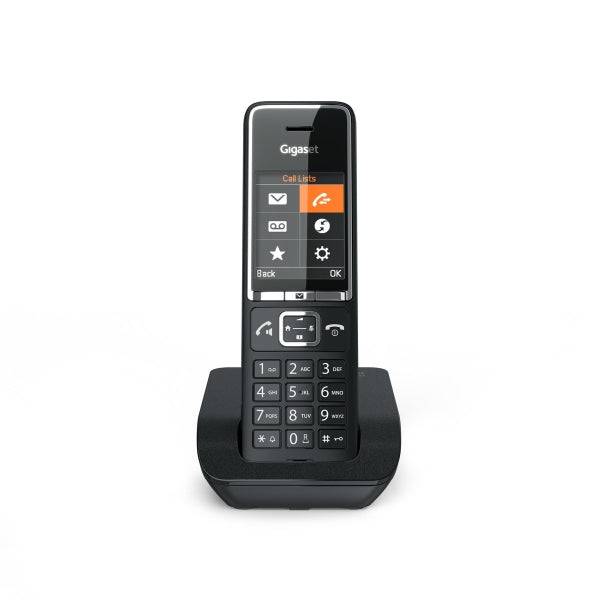 Gigaset Comfort 550 Telefono Cordless Dect - Identificatore di Chiamate - Vivavoce - Controllo Volume - Nero