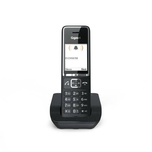 Gigaset Comfort 550 Telefono Cordless Dect - Identificatore di Chiamate - Vivavoce - Controllo Volume - Nero