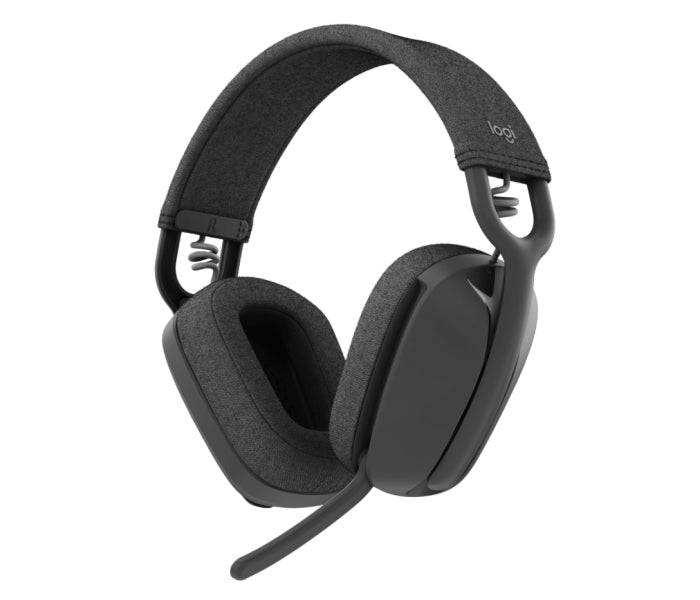 Logitech Zone Vibe 100 Cuffie Wireless - Bluetooth 5.2 - Portata 30 metri - 2 Microfoni - Colore Grigio
