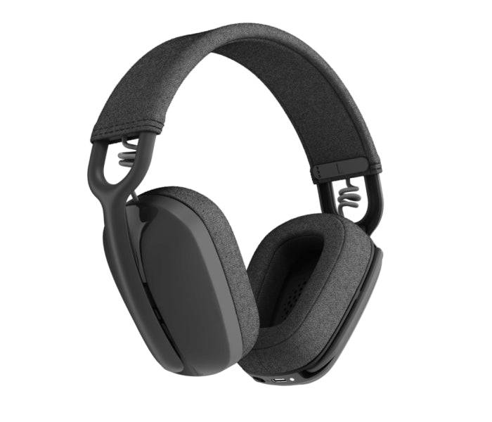 Logitech Zone Vibe 100 Cuffie Wireless - Bluetooth 5.2 - Portata 30 metri - 2 Microfoni - Colore Grigio