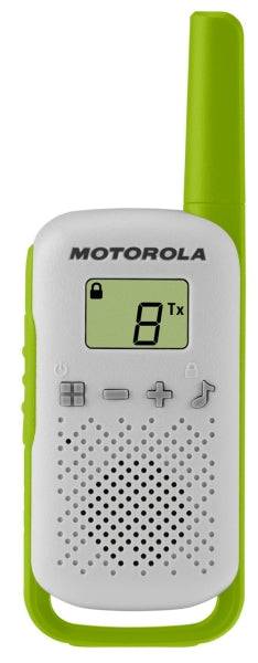 Motorola T42 Pack 3 Ricetrasmettitori - 16 Canali PMR446 - Portata fino a 4km - Autonomia fino a 18h