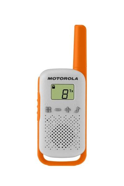 Motorola T42 Pack 3 Ricetrasmettitori - 16 Canali PMR446 - Portata fino a 4km - Autonomia fino a 18h