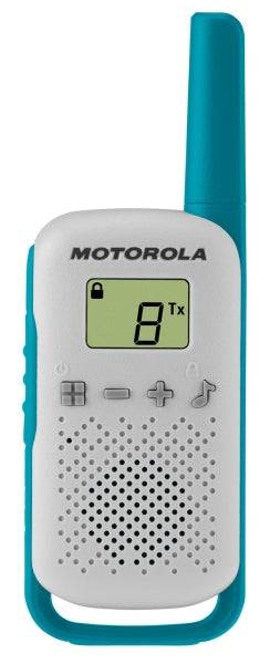 Motorola T42 Pack 3 Ricetrasmettitori - 16 Canali PMR446 - Portata fino a 4km - Autonomia fino a 18h
