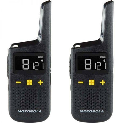 Motorola XT185 Set 2 Ricetrasmettitori - 16 Canali PMR446 + 121 Codici - Portata fino a 8km - Autonomia fino a 24h