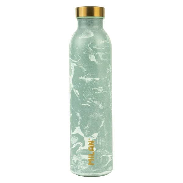 Milan Serie Lava Bottiglia Termica 0.59L - Doppia Parete Acciaio Inossidabile - Liquidi Caldi fino a 12h, Freddi fino a 24h - Colore Verde