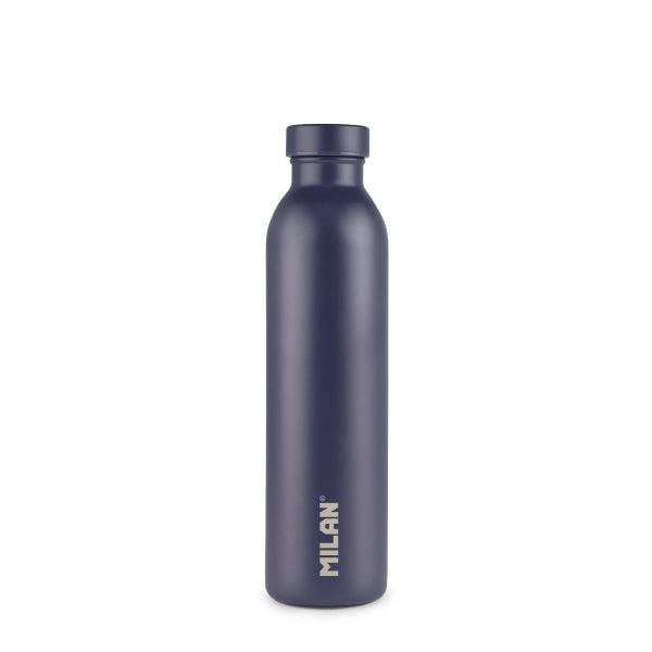 Milan Coleccion 430 Bottiglia Termica 0.59L - Doppia Parete Acciaio Inossidabile - Liquidi Caldi fino a 12h, Freddi fino a 24h - Colore Blu Marino