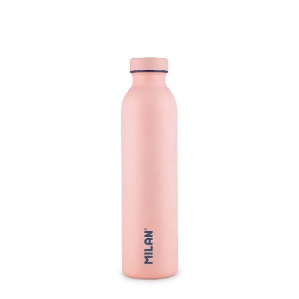 Milan Coleccion 430 Bottiglia Termica 0.59L - Doppia Parete Acciaio Inossidabile - Liquidi Caldi fino a 12h, Freddi fino a 24h - Colore Rosa