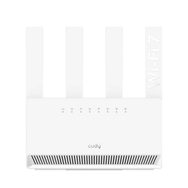 Cudy Router WiFi 7 Gigabit Dual Band BE3600 - Velocità fino a 1000Mbps - 4 Porte - 4 Antenne Fisse 5dBi - Tecnologia MU-MIMO - Colore Bianco