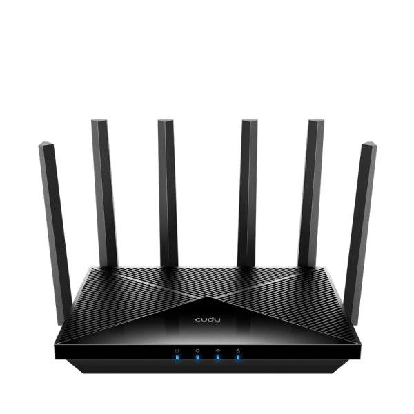 Cudy Router WiFi 7 Dual Band Gigabit BE6500 - Velocità fino a 1000Mbps - 4 Porte - 4 Antenne Fisse 5dBi - Tecnologia MU-MIMO - Colore Nero