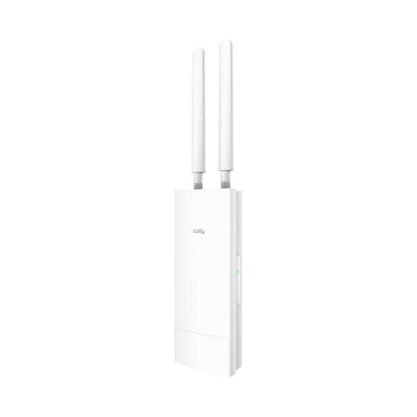 Cudy Punto di Accesso Esterno WiFi 6 Gigabit AX3000 - Velocità fino a 1000Mbps - 1 Porta - 2 Antenne Rimovibili - Resistenza all'Acqua IP65 - Colore Bianco