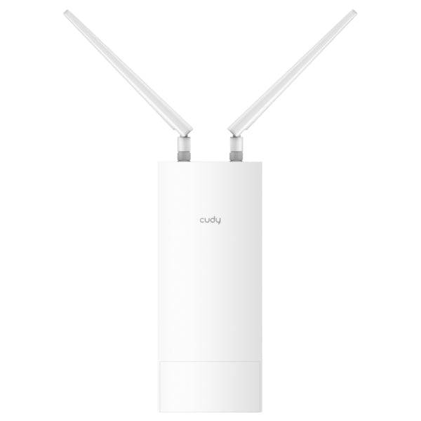 Cudy Punto di Accesso Esterno WiFi 6 Gigabit AX3000 - Velocità fino a 1000Mbps - 1 Porta - 2 Antenne Rimovibili - Resistenza all'Acqua IP65 - Colore Bianco