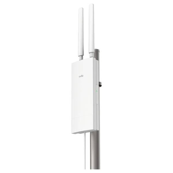 Cudy Punto di Accesso Esterno WiFi 6 Gigabit AX3000 - Velocità fino a 1000Mbps - 1 Porta - 2 Antenne Rimovibili - Resistenza all'Acqua IP65 - Colore Bianco