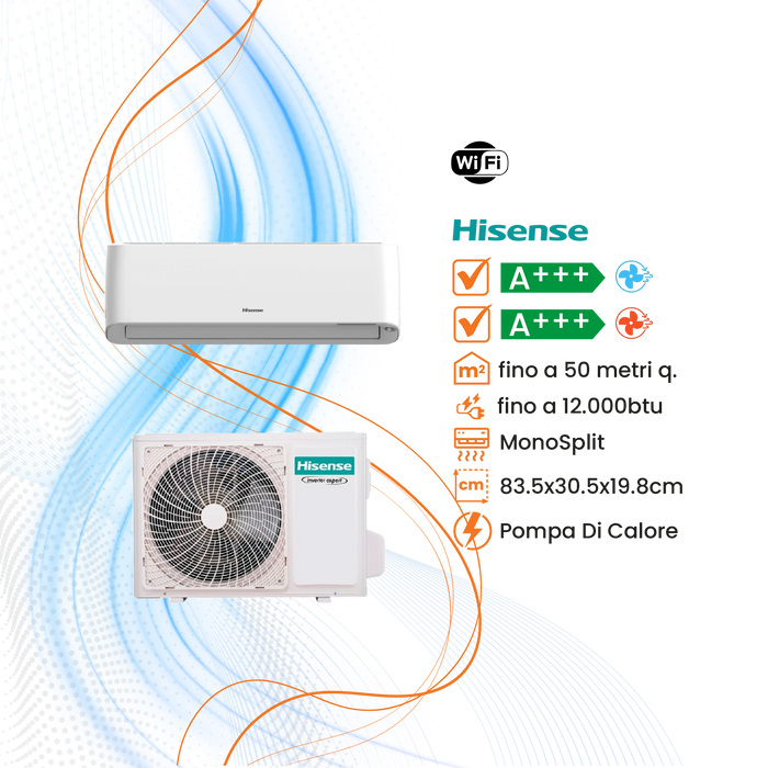 Climatizzatore Hisense Energy Pro Plus Inverter R-32 WiFi