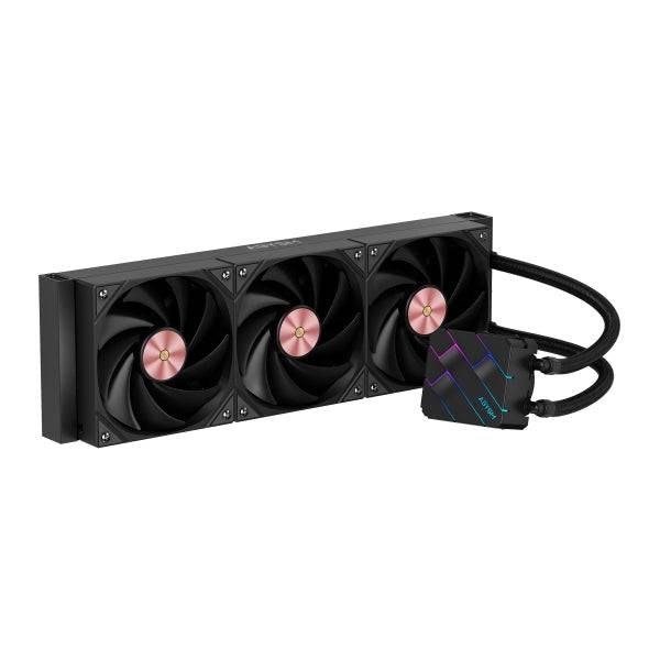 Abysm Oceanic TIDE 360 ARGB Kit Raffreddamento a Liquido - 3 Ventilatori 120mm - Illuminazione ARGB - Pompa 2500rpm - Tubi 3.4mm