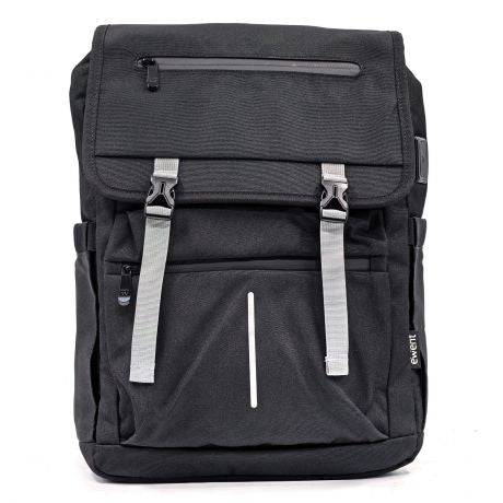 Ewent EW2537 Vintage Zaino per Laptop fino a 16,1" - Impermeabile - Corsia per Trolley - Schiena e Spalle Traspiranti - Colore Nero