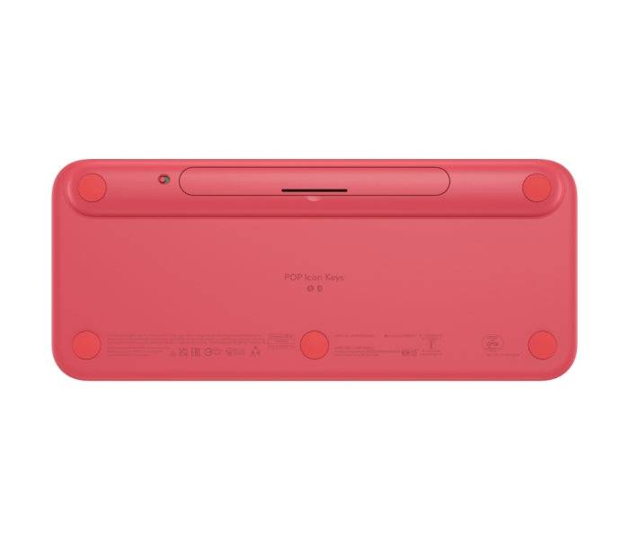 Logitech Pop Icon Keys Tastiera Wireless - Bluetooth - Indicatori Luminosi - Autonomia fino a 36 Mesi - Colore Bianco e Arancione