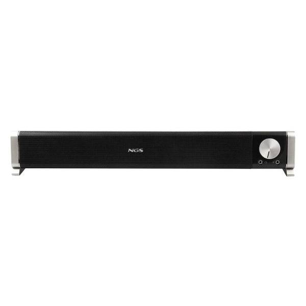 NGS SB500-BT Barra Sonora Bluetooth 20W - Alimentazione USB - Ingresso Jack e Microfono - Uscita Cuffie - Controllo Volume Integrato - Design Compatto - Colore Nero