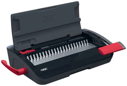 GBC CombBind CB12 Encuadernatrice Manuale a Spirale - Encuaderna fino a 165 Fogli A4 - Può Perforare fino a 14 Fogli - Veloce e Semplice da Usare - Colore Nero