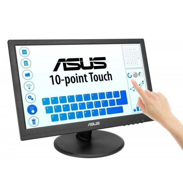 Asus VT169HE Monitor Tattile 15.6" LED IPS FullHD 60Hz - Capacità Tattile 10 Punti - Risposta 5ms - 16:9 - HDMI, VGA - VESA 75x75mm