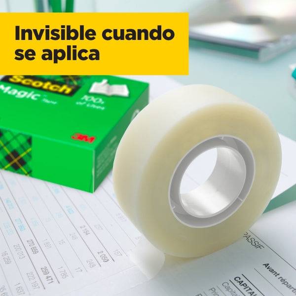 Scotch Magic Confezione Risparmio di 14 Nastri Adesivi Invisibili 19mm x 33m - Colore Trasparente