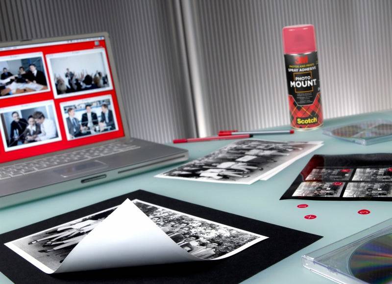 Scotch 3M Photomount Adesivo in Spray 400ml - Adesivo ad Alta Resistenza - Trasparente