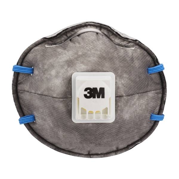 3M Confezione 2 Mascherine Protezione Particelle FFP2 - Monouso - con Valvola - per Livelli Medi di Particelle - Colore Grigio