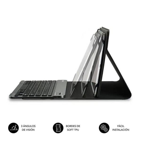 Subblim Tastiera Bluetooth Estraibile - Custodia Universale 9-10.1" - Design Ultrasottile - Supporto Regolabile - Accesso a Tutte le Funzioni - Sistema Magnetico - Resistente e Adattabile - Wireless - Bluetooth - Colore Nero