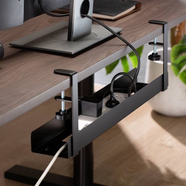 Ewent Supporta fino a 5kg - Sistema di Fascette Regolabili - Universale - 600x105x207mm - Colore Nero