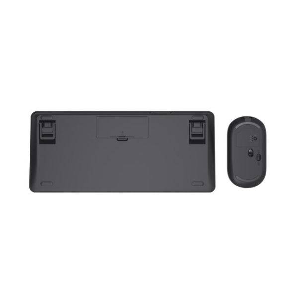 Trust Lyra Pack Tastiera e Mouse Wireless Bluetooth - Multidispositivo - Uso Ambidestro - Colore Nero