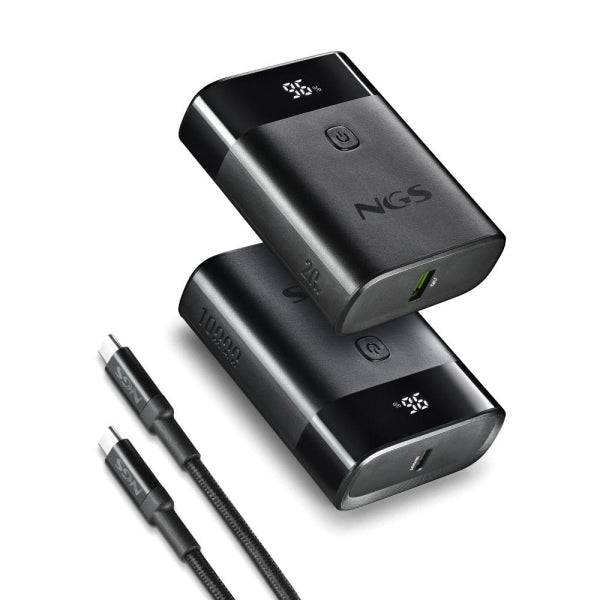 NGS TWIX10 Powerbank 10000mAH 22.5W PD e QC - USB-C - Colore Nero