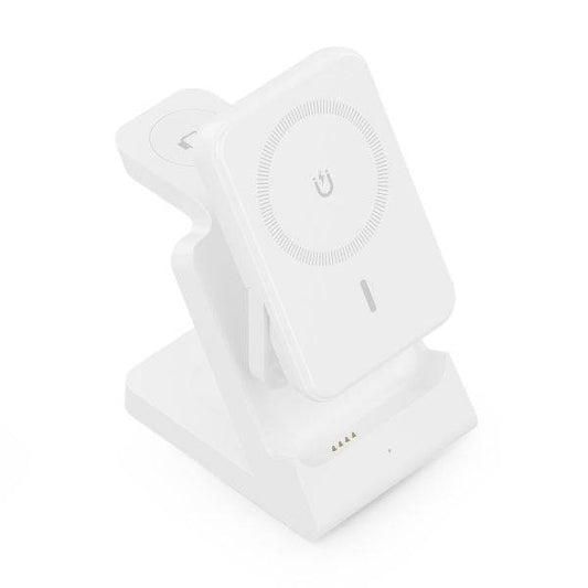 Aisens Caricabatterie Wireless 15W - USB-C - Protocollo Qi - Cellulari, Apple Watch e Auricolari - Powerbank - Protezione Contro Sovratensione, Sovratemperatura e Sovracorrente - Colore Bianco