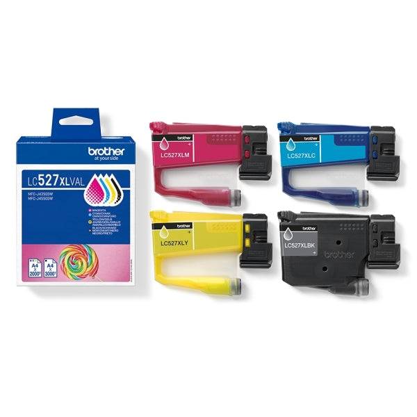 Brother LC527XL Confezione 4 Cartucce d'Inchiostro Originali - LC527XLVAL