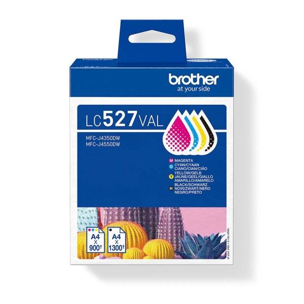 Brother LC527 Confezione 4 Cartucce d'Inchiostro Originali - LC527VAL