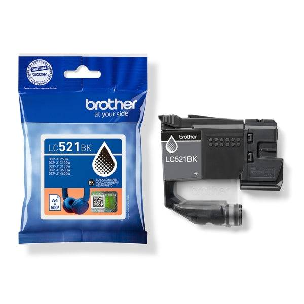 Brother LC521 Nero Cartuccia d'Inchiostro Originale - LC521BK