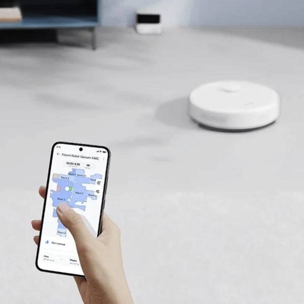 Xiaomi Vacuum S40C Robot Aspirapolvere Intelligente WiFi 5000Pa - Spazzamento, Aspirazione e Lavaggio - Batteria 2600mAh - Pulizia Intelligente